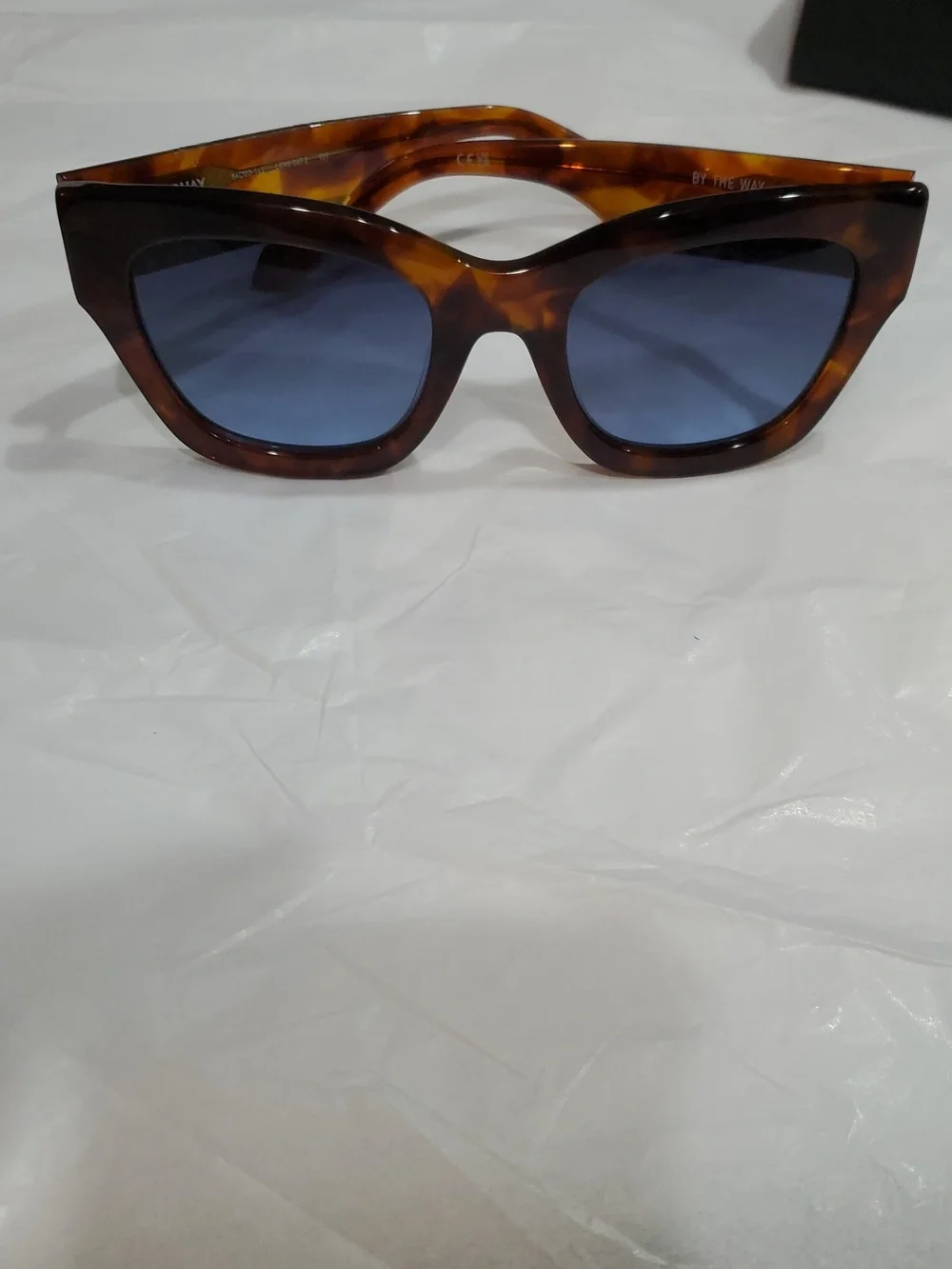 Quay Australia By The Way brown tortoiseshell fade lenses Oversized Sunglasses